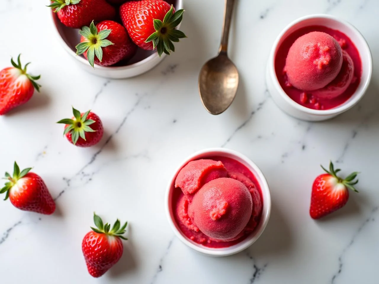 Ingredients for Strawberry Sorbet
