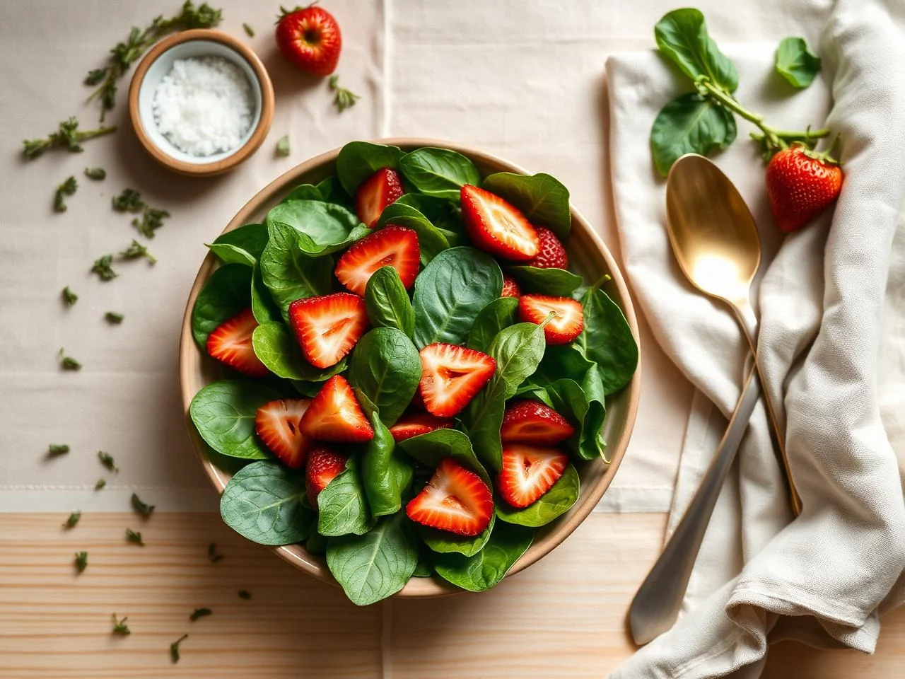 Strawberry Spinach Salad