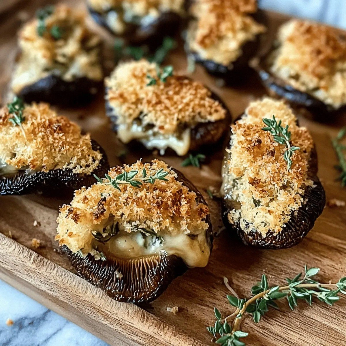 Stuffed Morel Mushrooms with Creamy Herb Delight