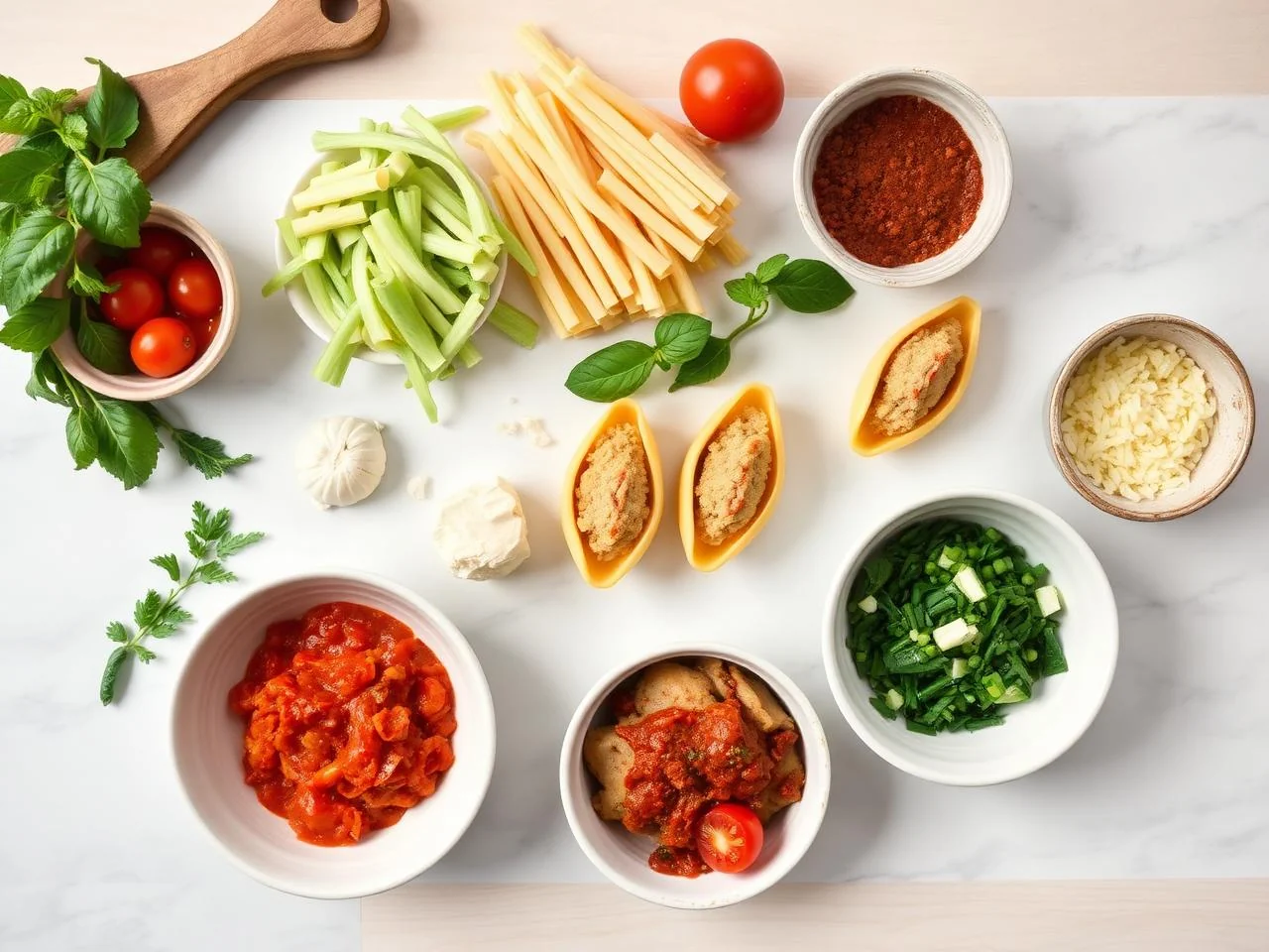 Ingredients for Stuffed Shells