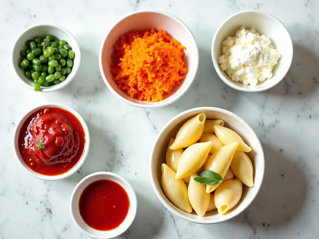 Ingredients for Stuffed Shells with Ricotta