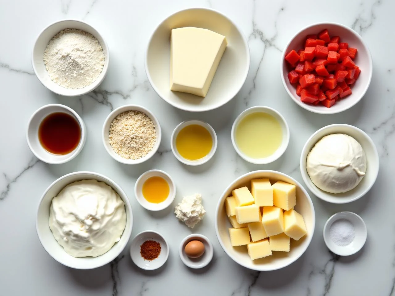Ingredients for Sugar-Free Cheesecake