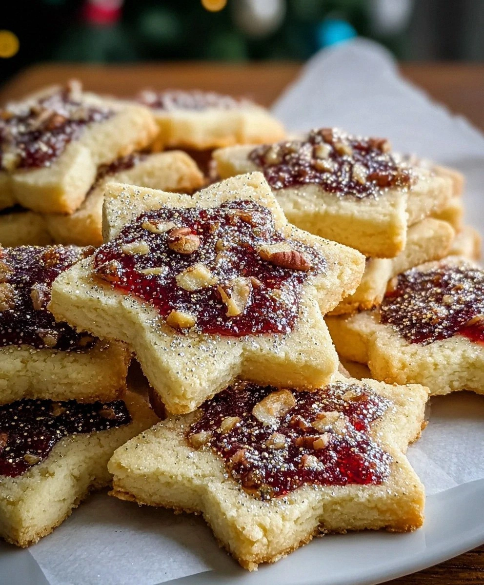 Sugar Plum Shortbread Cookies