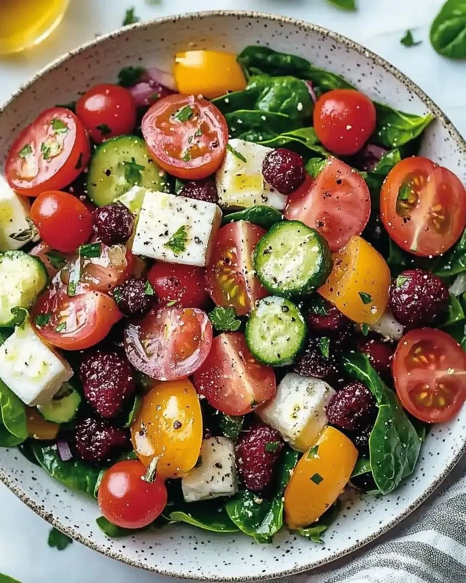 Summer Berry Spinach Salad Recipe is a must-try!