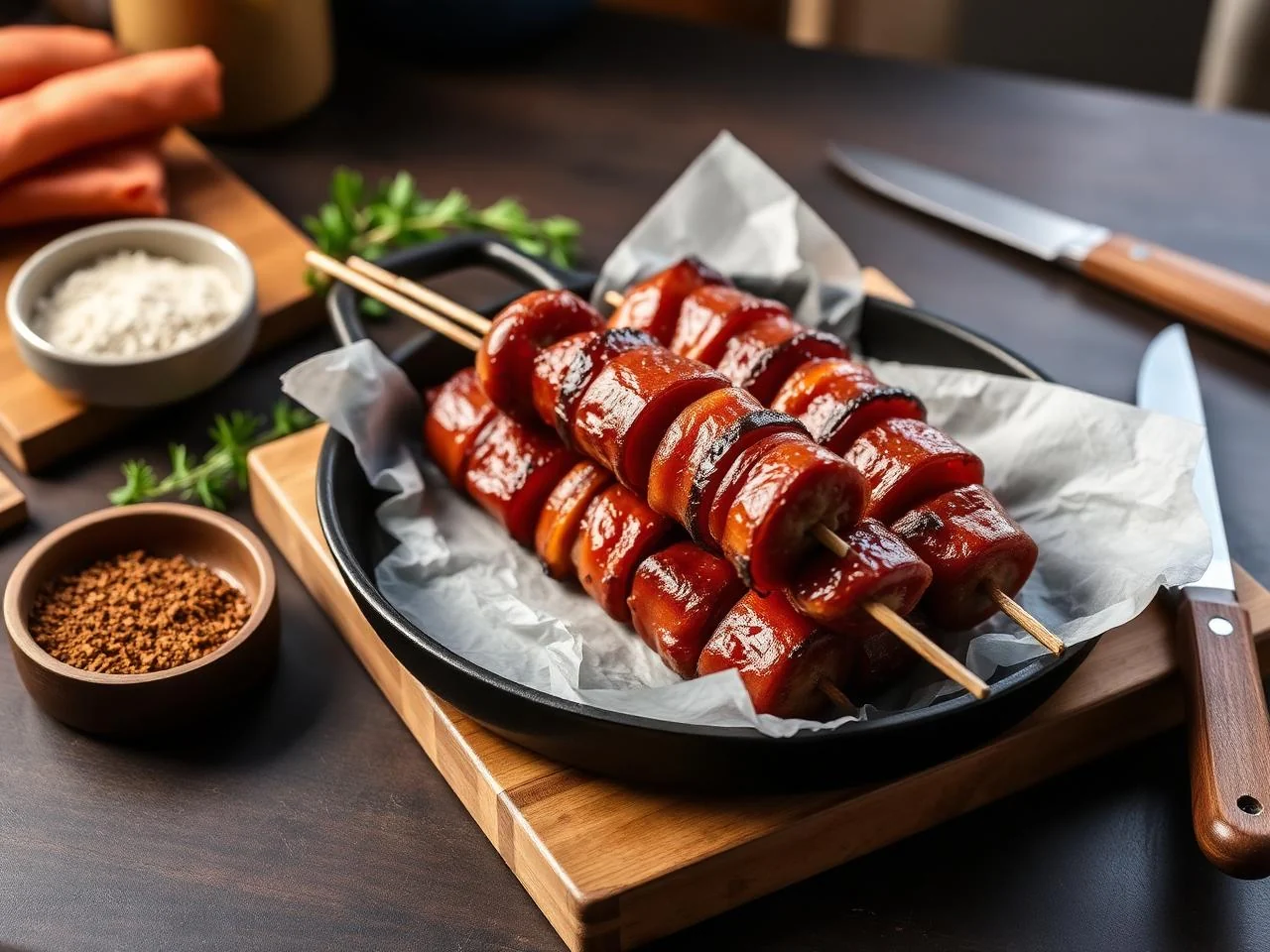 Summer Sausage And Vegetable Kabobs
