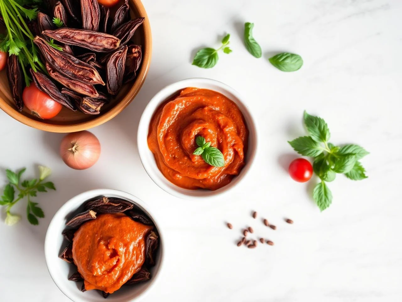 Ingredients for Sun Dried Tomato Dip