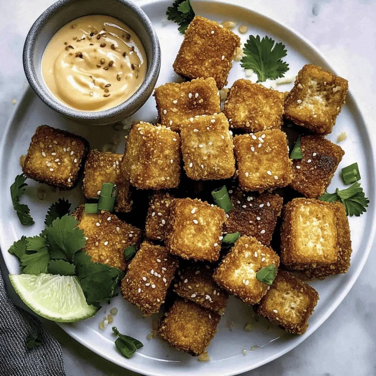 Super Crispy Fried Silken Tofu Just like Your Favorite Takeout