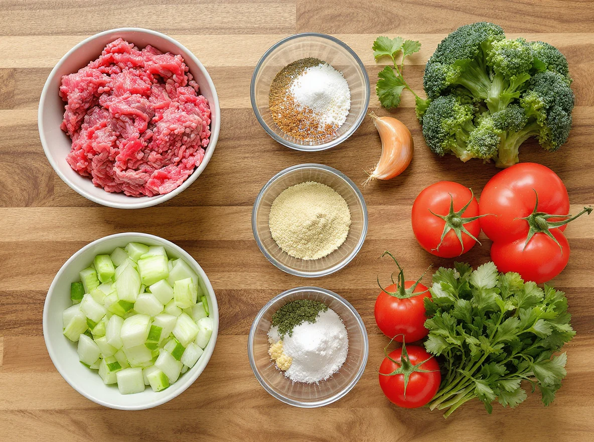 Ingredients for Swedish Meatballs