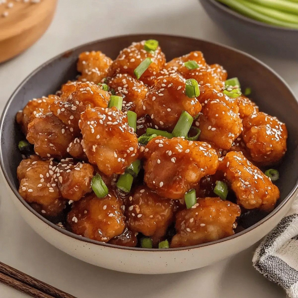 Sweet and Crispy Honey Sesame 