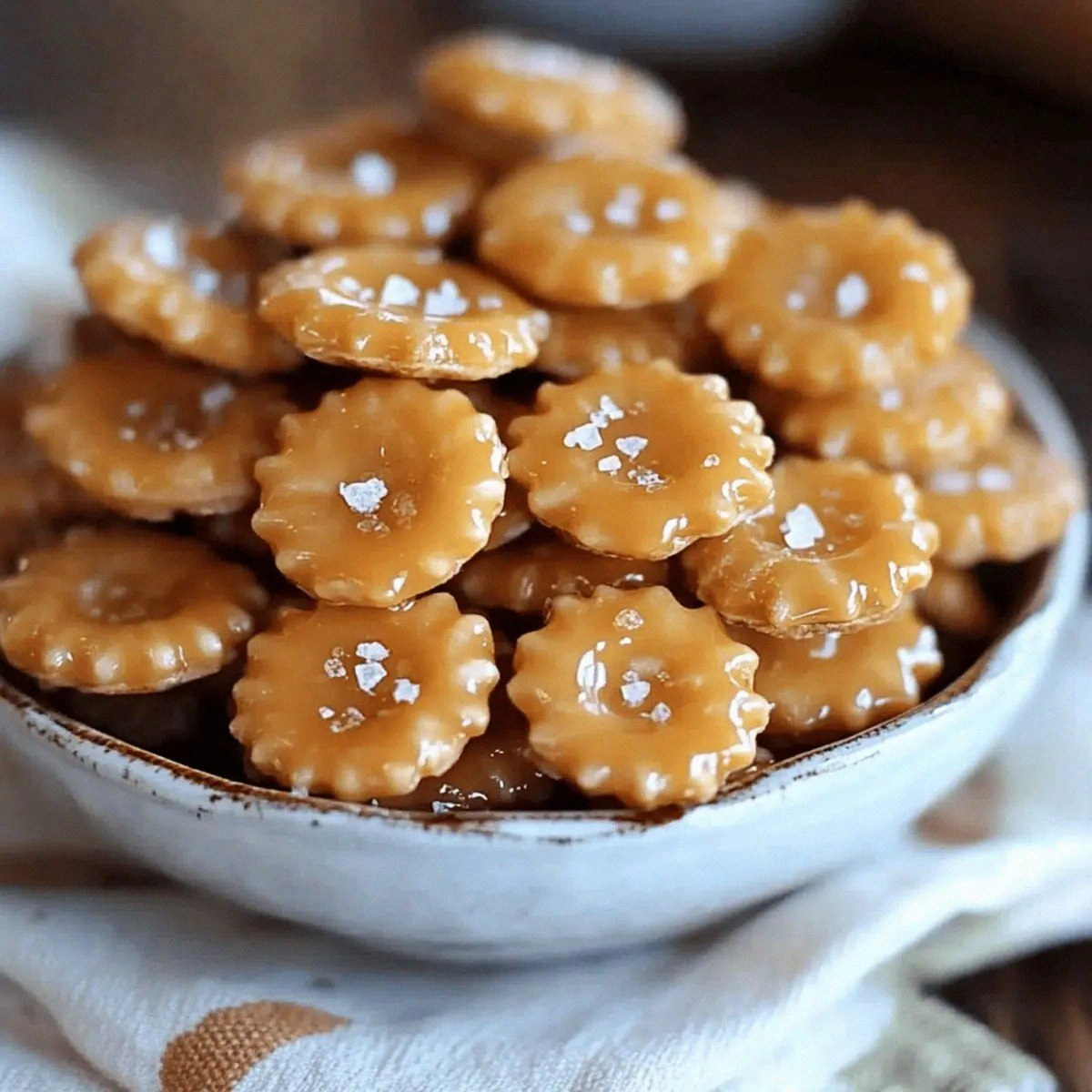 Sweet and Crunchy Salted Caramel Cracker Bites Recipe