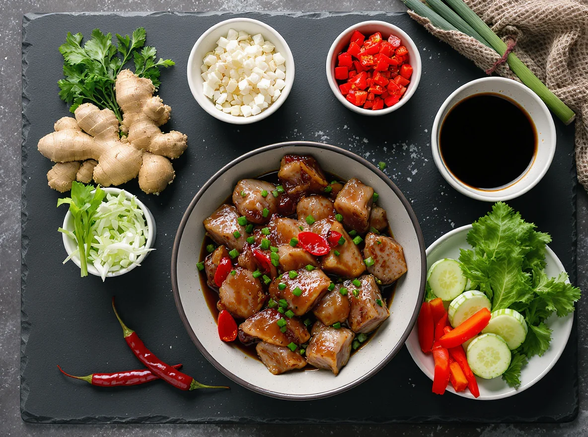 Ingredients for Sweet and Sour Pork