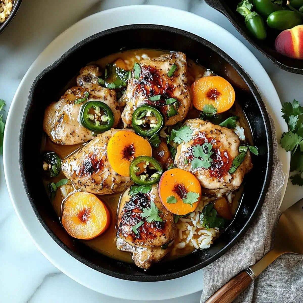 Sweet and Spicy Jalapeno Peach