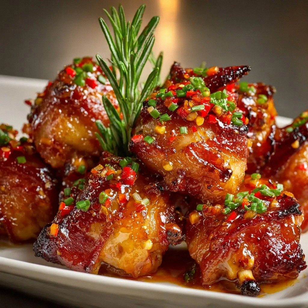 Sweet Chili Bacon Lollipops (T