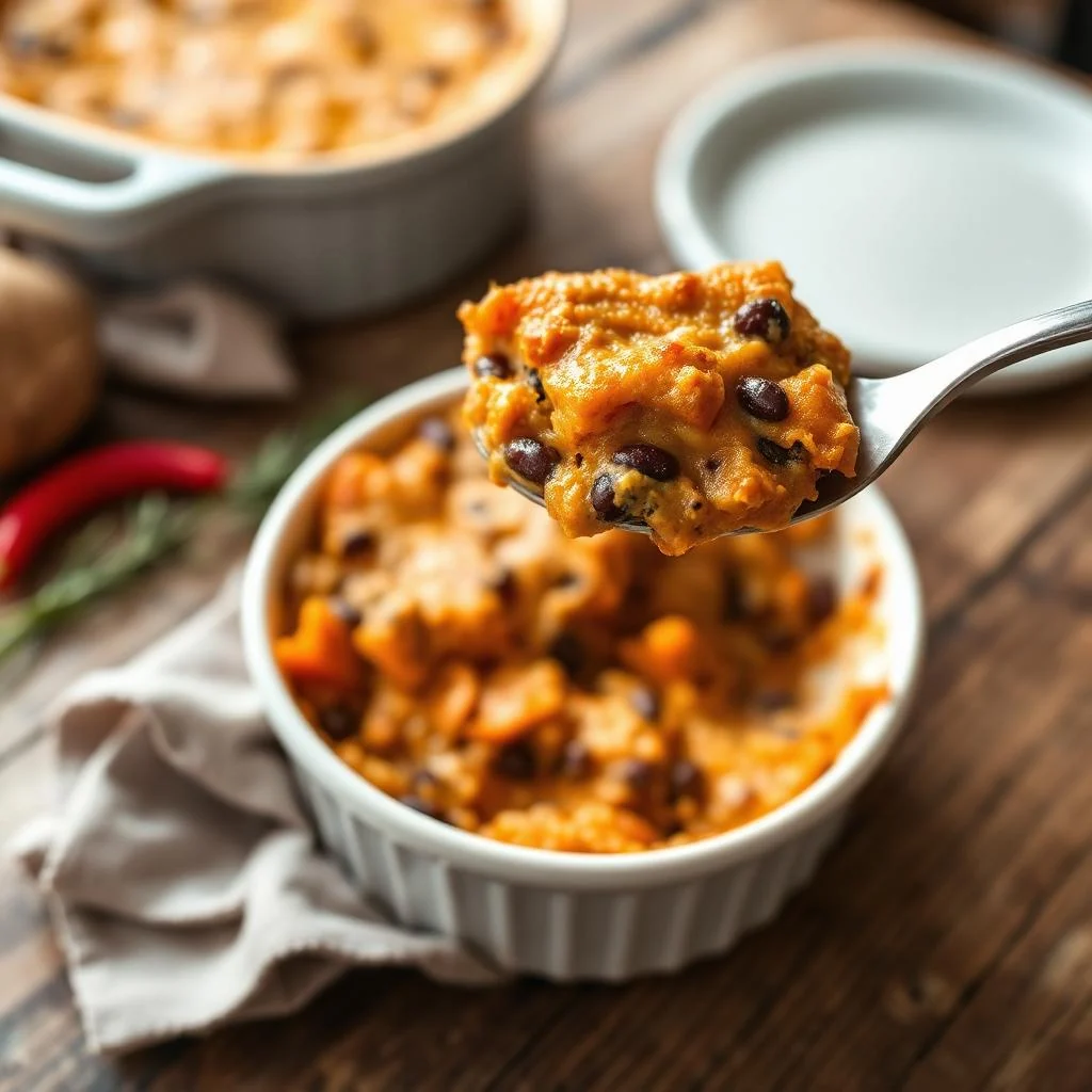 Sweet Potato And Black Bean Bake