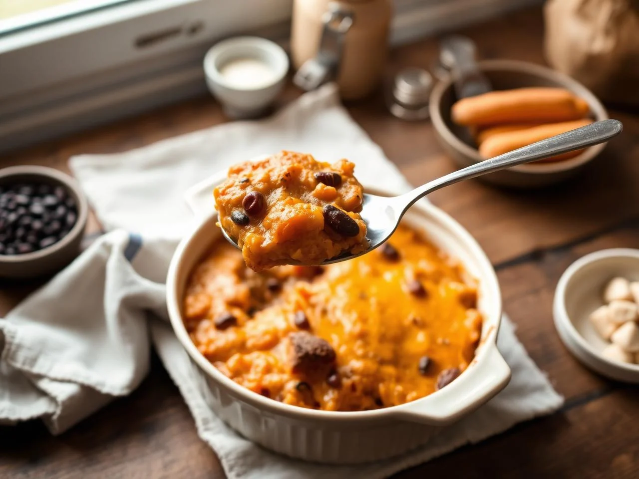 Sweet Potato And Black Bean Bake