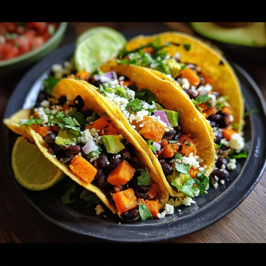 Sweet Potato and Black Bean Ta