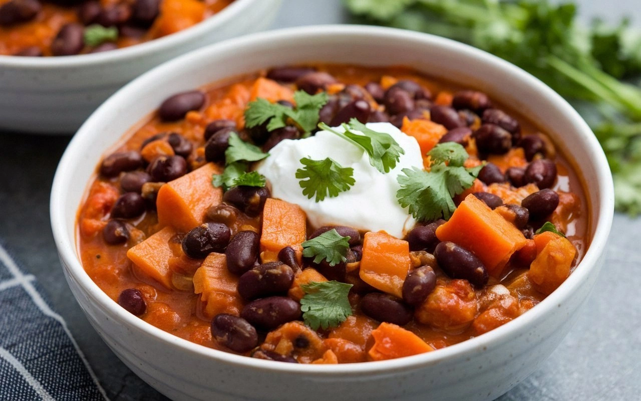 Sweet Potato & Black Bean Chil