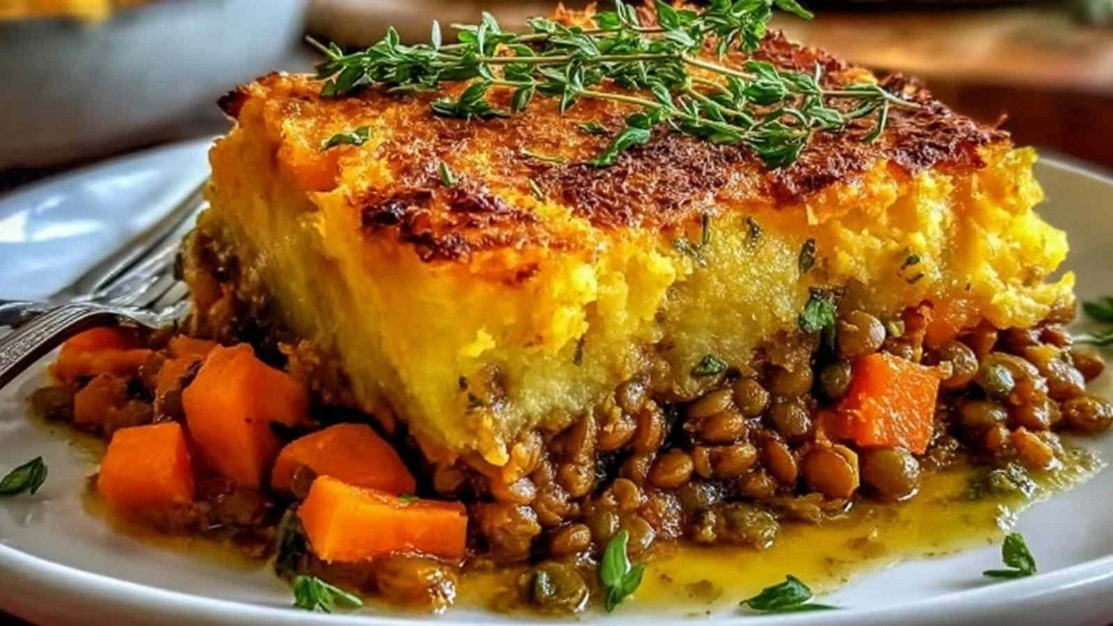 Sweet Potato Lentil Shepherd’s