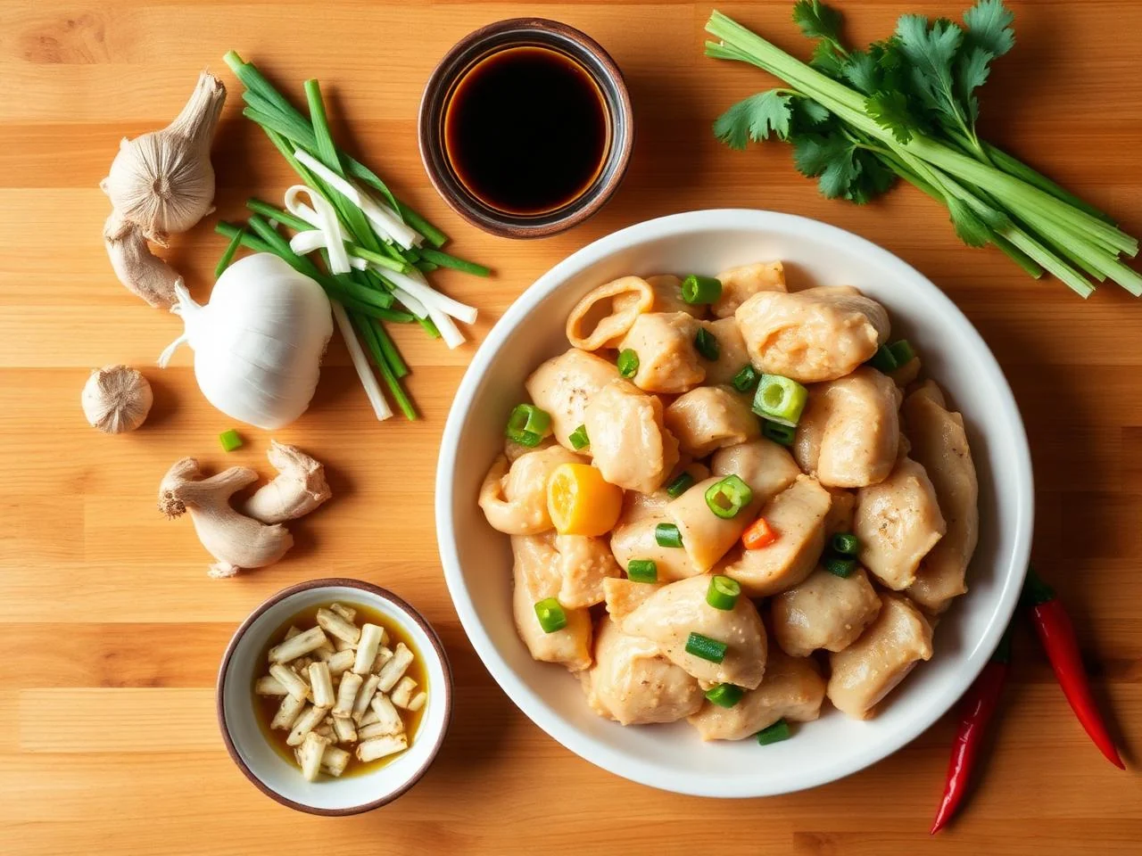 Ingredients for Szechuan Chicken Stir Fry