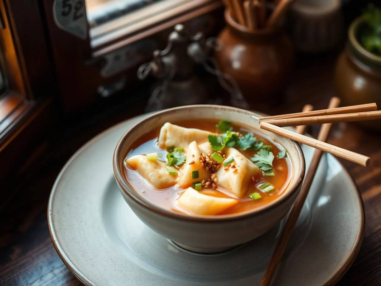 Szechuan Wonton Soup