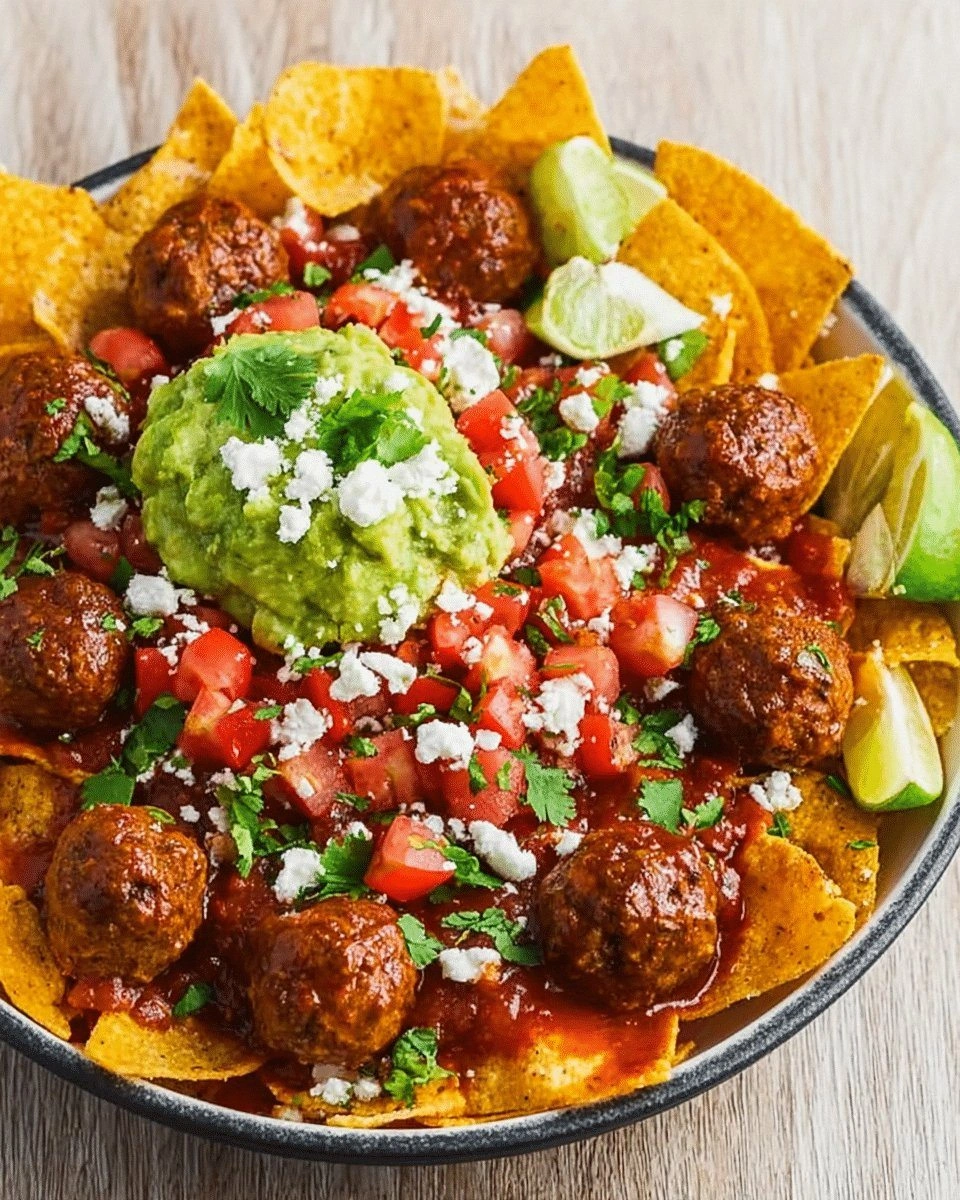 Taco Meatball Nachos