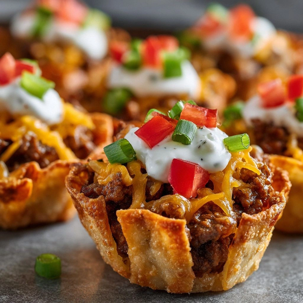 Taco Ranch Bites : Cheesy Mini