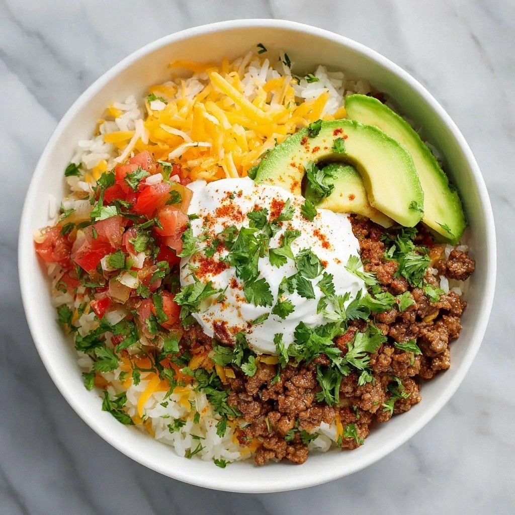 Taco Rice Bowl: The Ultimate W