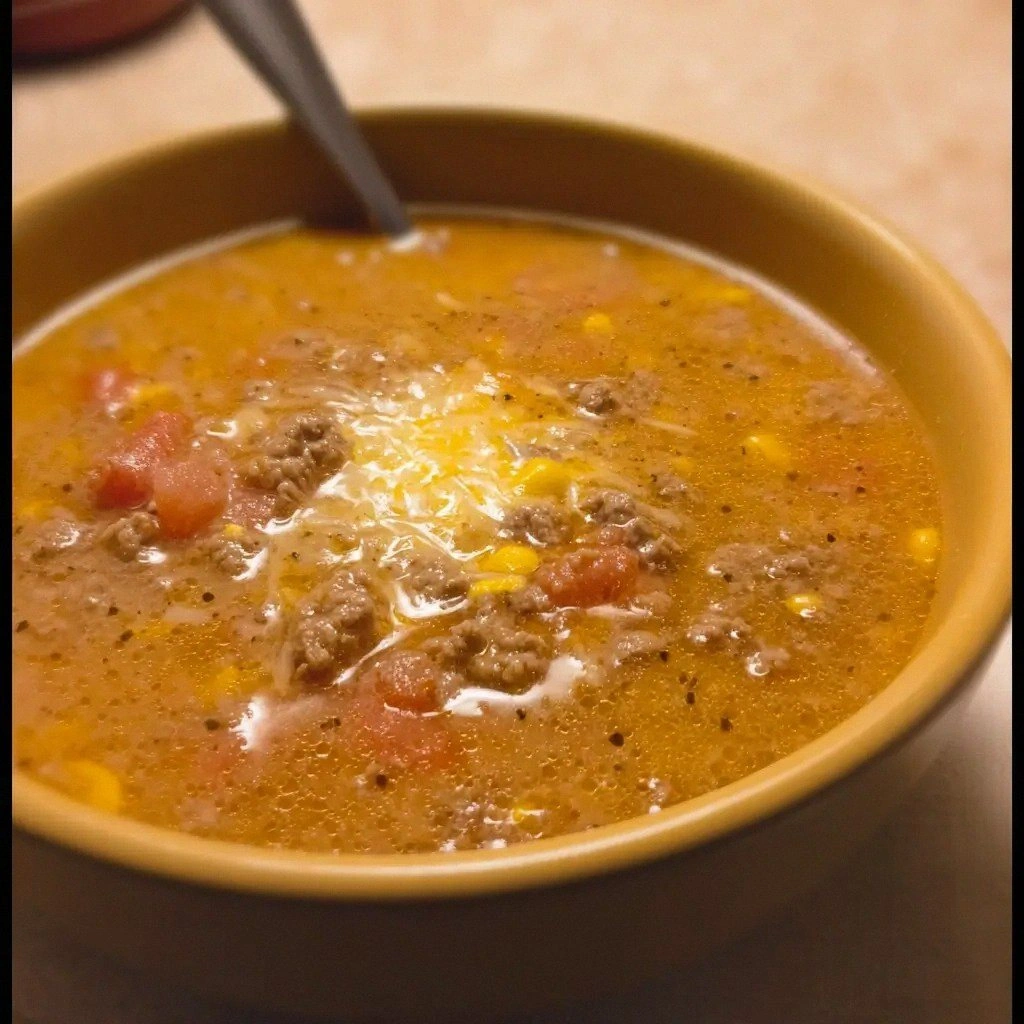 Taco Soup with Ground Beef Rec