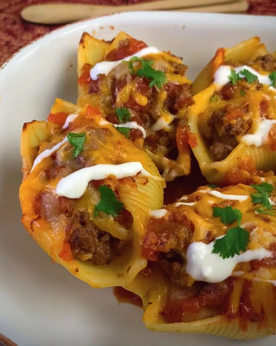 Taco Stuffed Pasta Shells