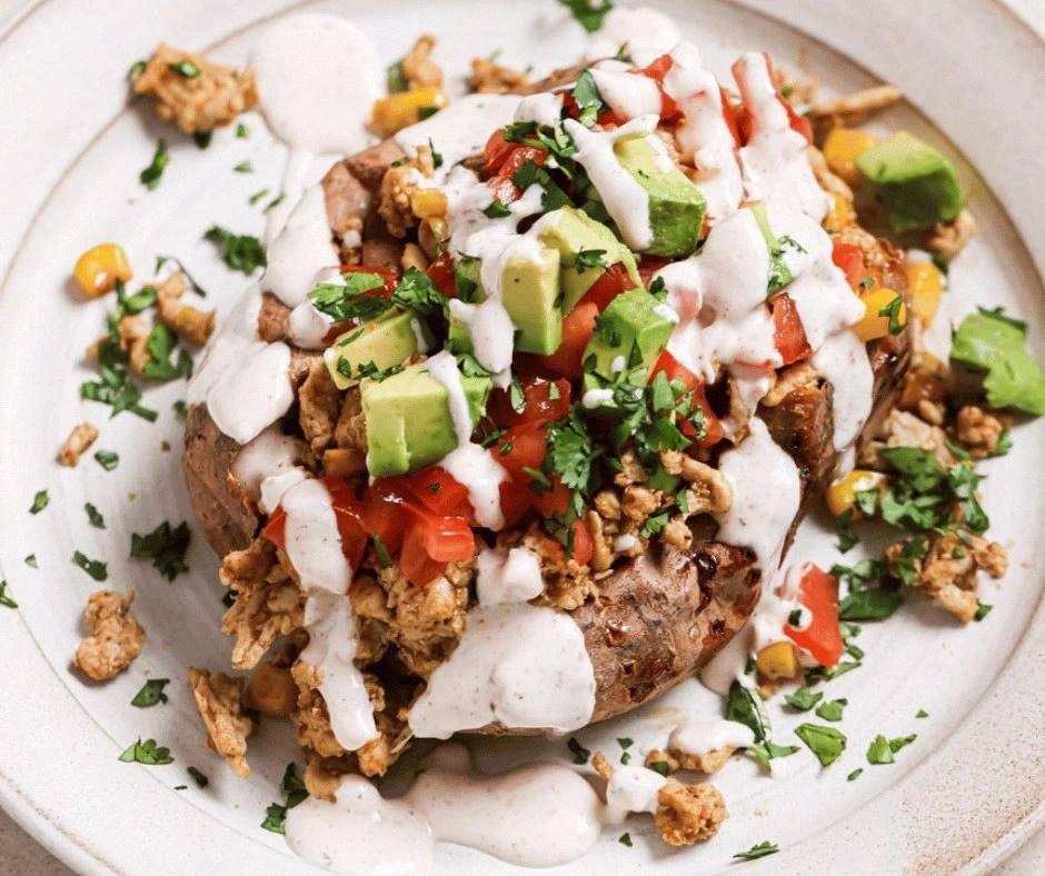 Taco Stuffed Sweet Potatoes