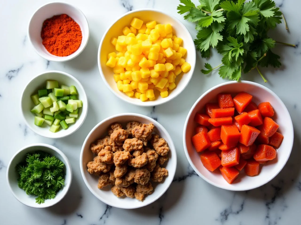 Ingredients for Tacos al Pastor