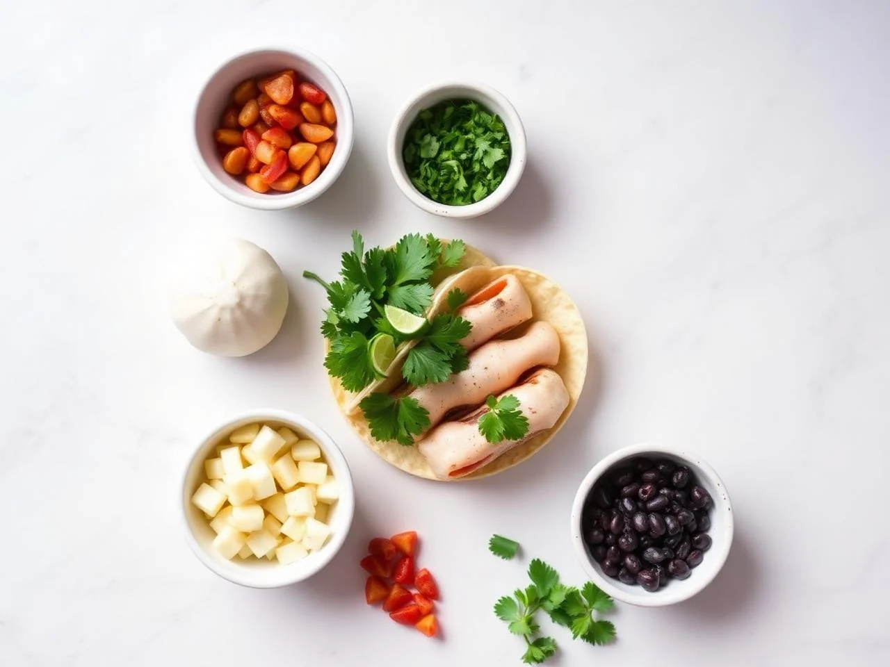 Ingredients for Tacos De Camarones
