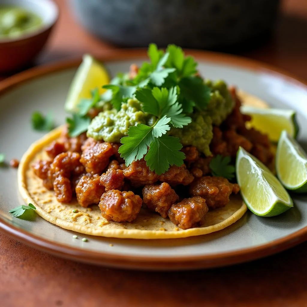 Tacos De Carnitas Con Salsa Verde