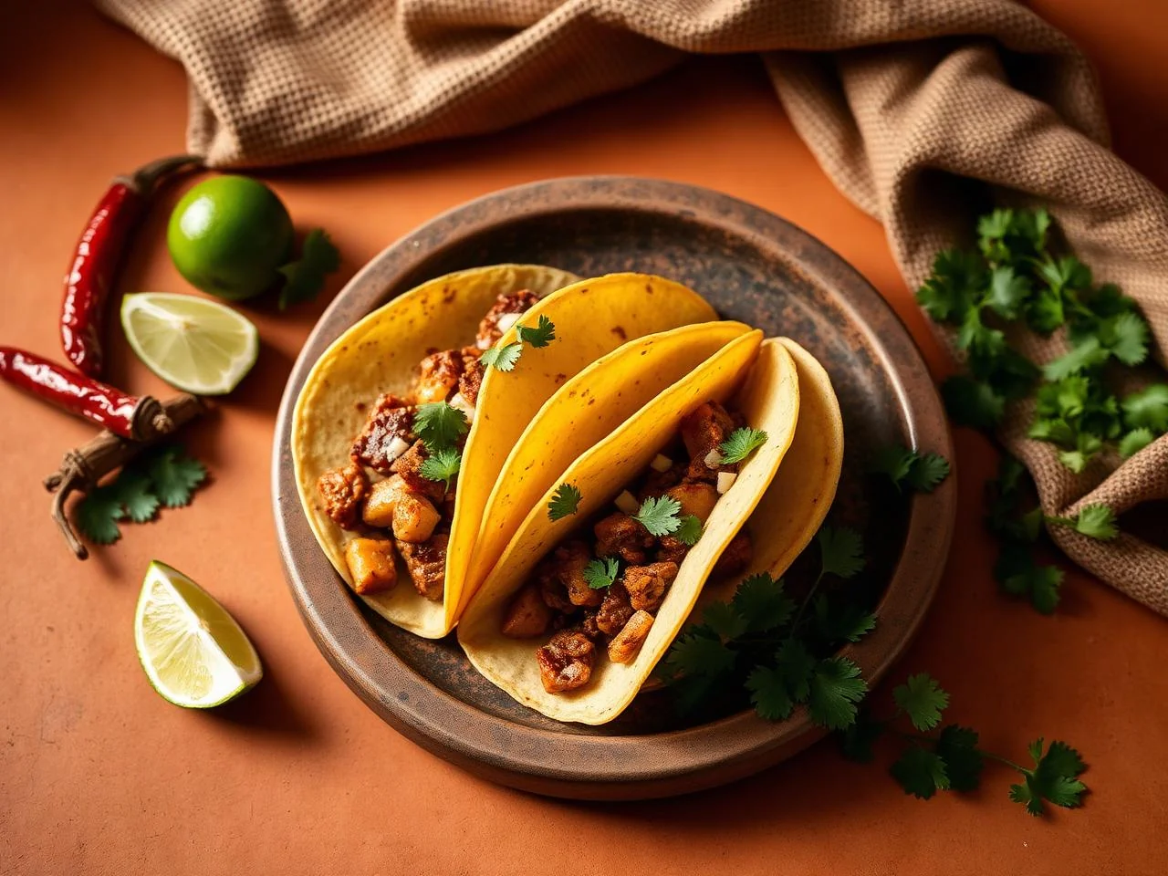 Tacos De Chorizo Con Papas