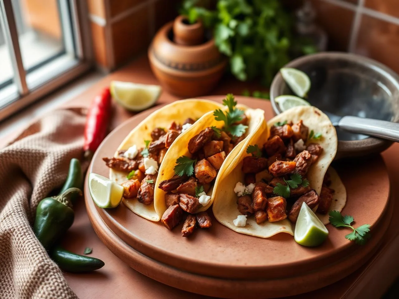 Tacos De Chorizo Y Papas