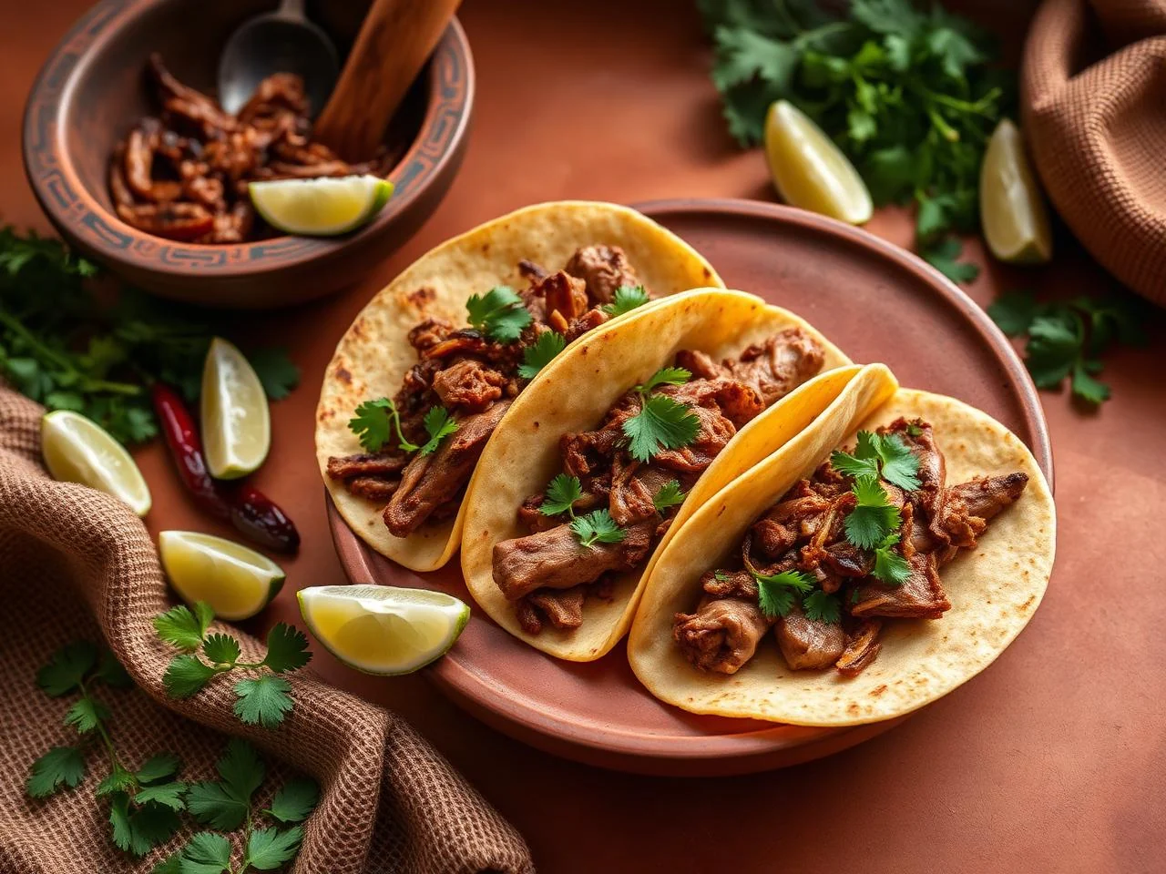 Tacos De Costilla De Puerco