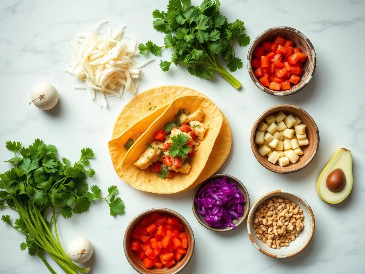 Ingredients for Tacos De Flor De Calabacín
