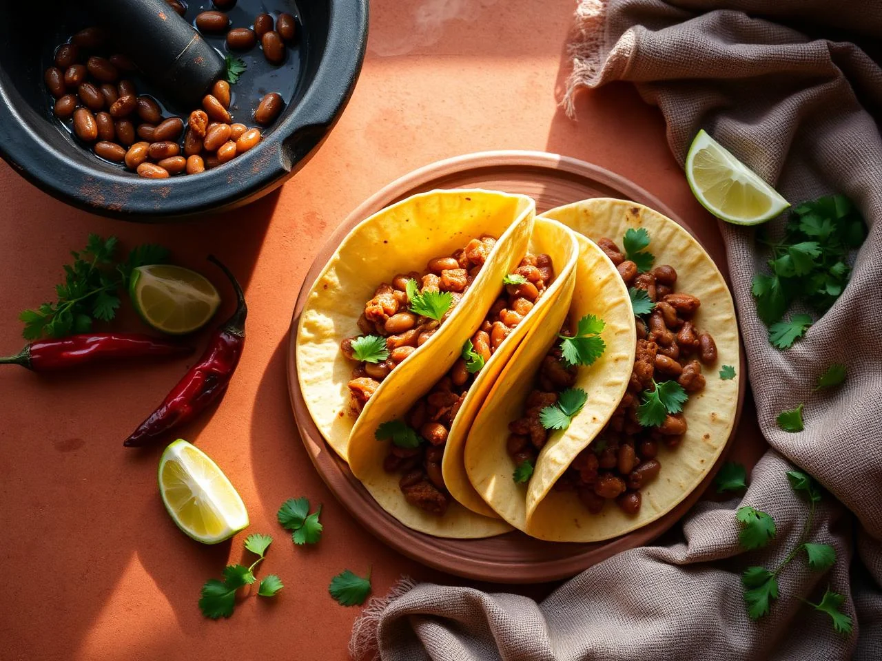 Tacos De Frijoles