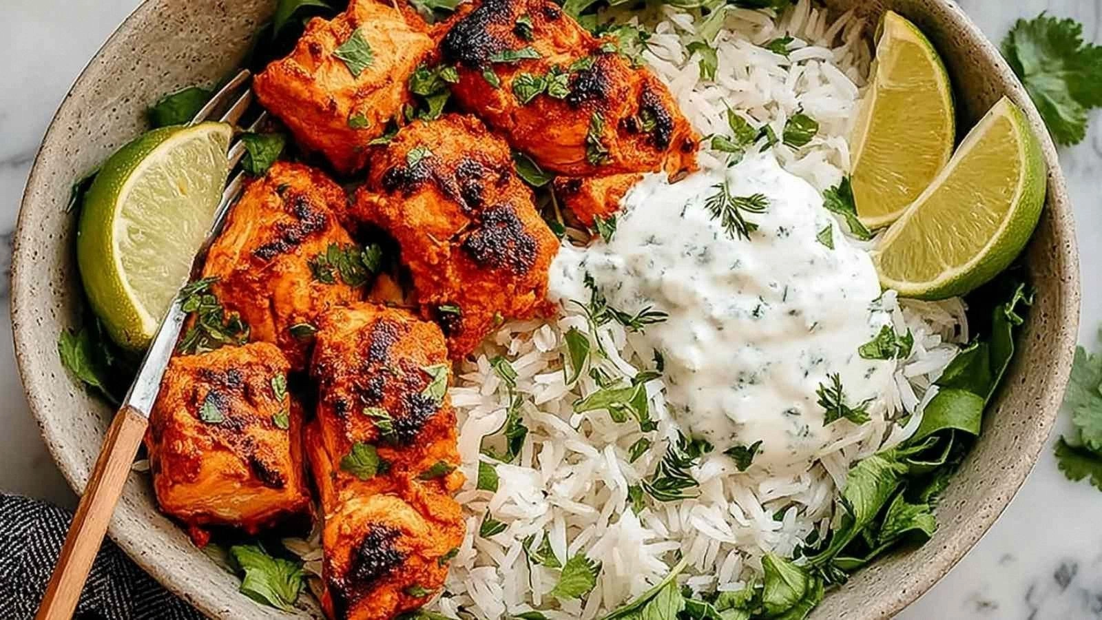 Tandoori Salmon Rice Bowls