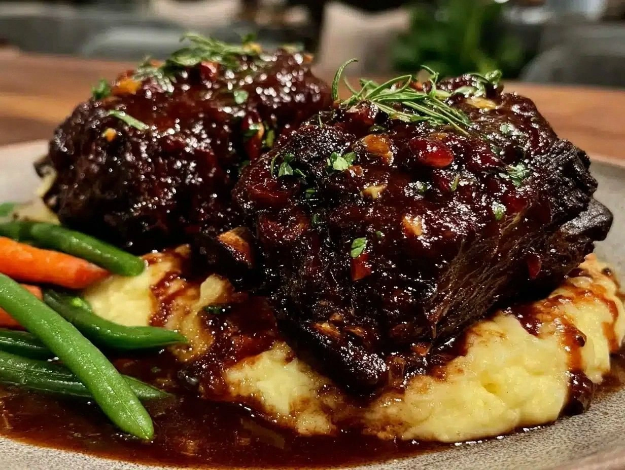 Tender Red Wine Braised Short Ribs for Two Easy Homemade Recipe