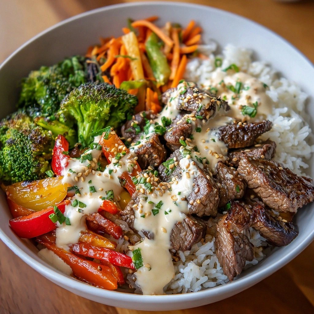 Teriyaki Beef Bowl with Sesame