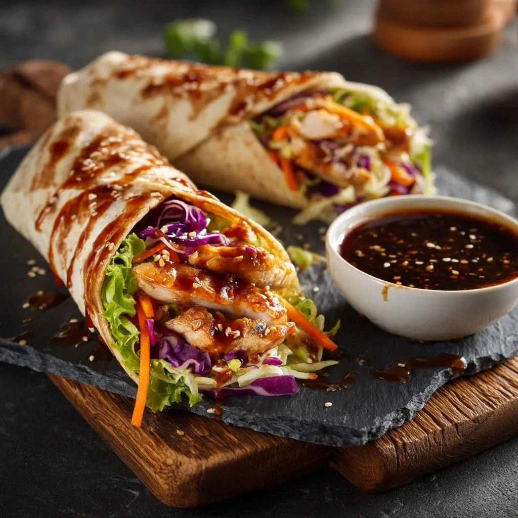 Teriyaki Chicken Wrap Recipe (