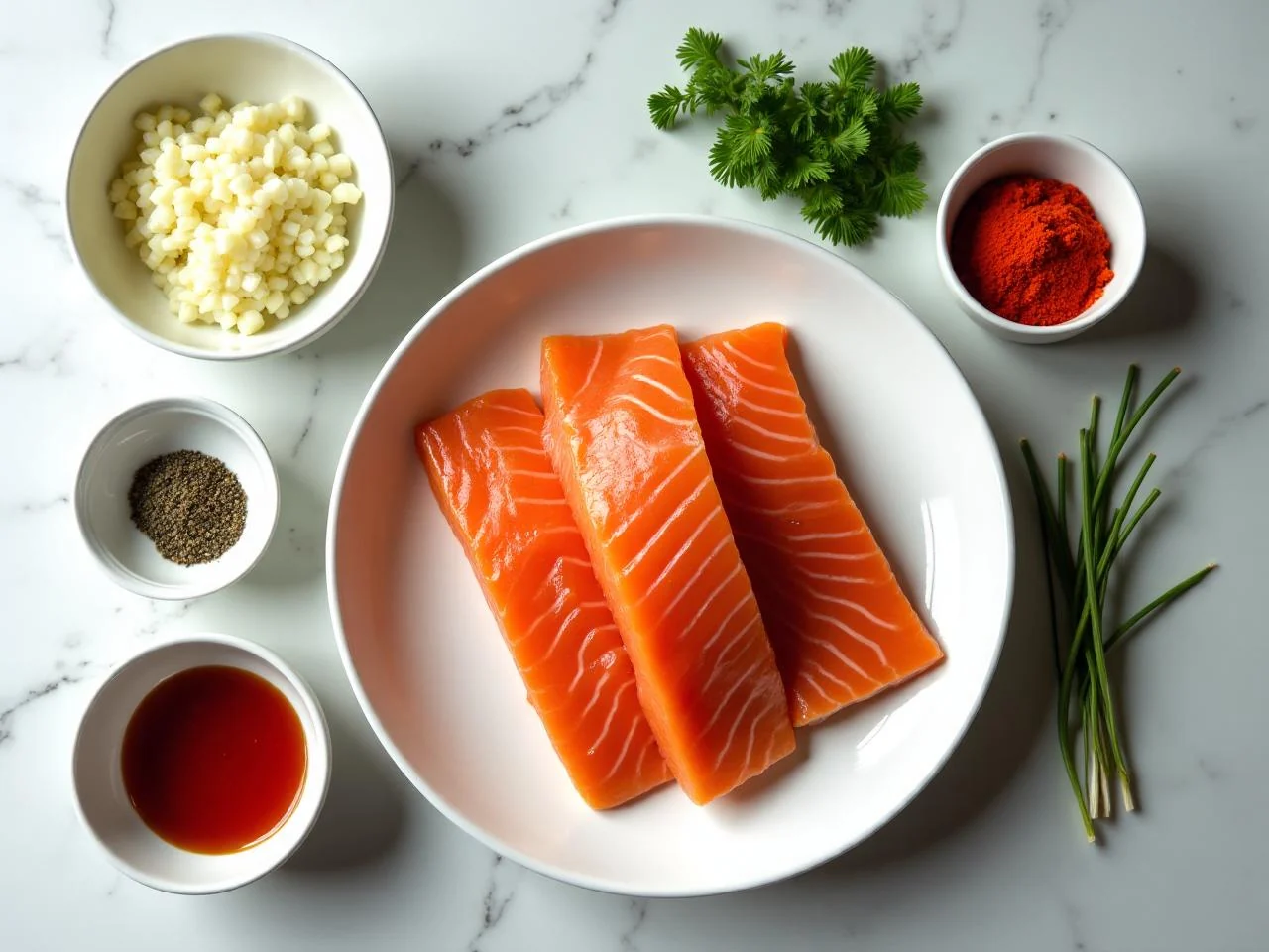 Ingredients for Teriyaki Salmon