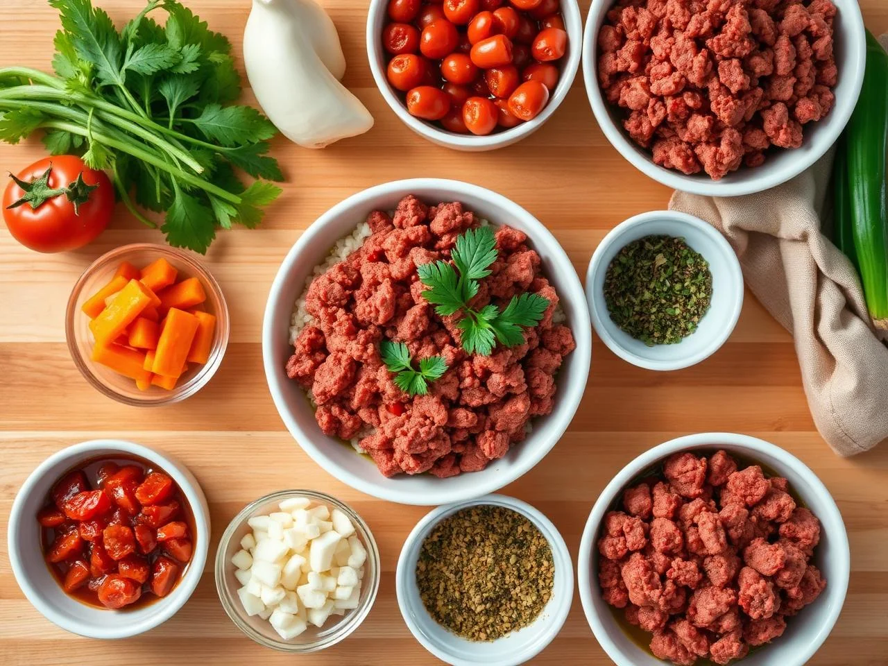 Ingredients for Texas Chili