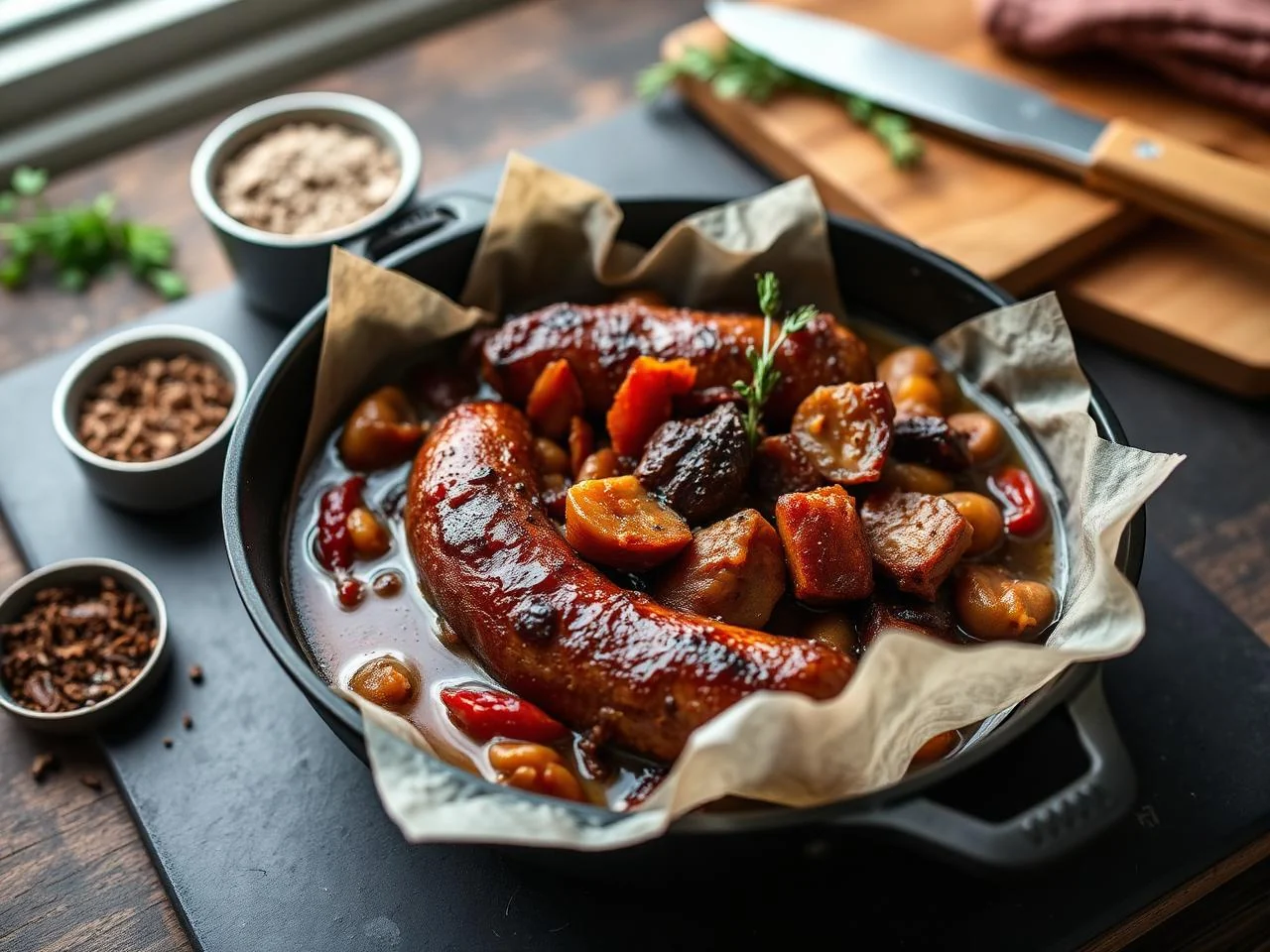 Texas Sausage And Bean Stew