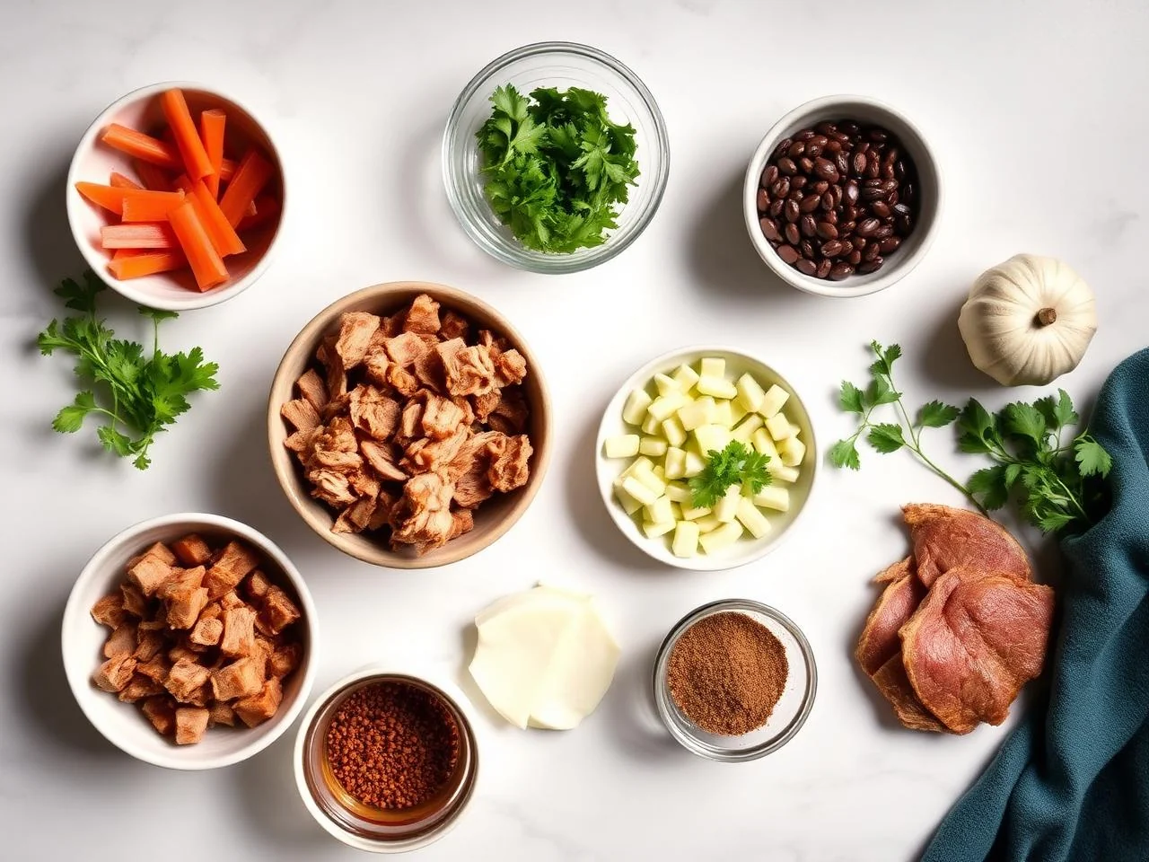 Ingredients for Texas Style Pulled Pork