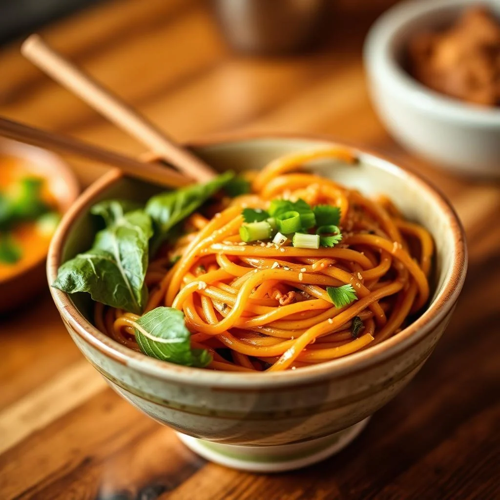 Thai Basil Noodle Stir Fry