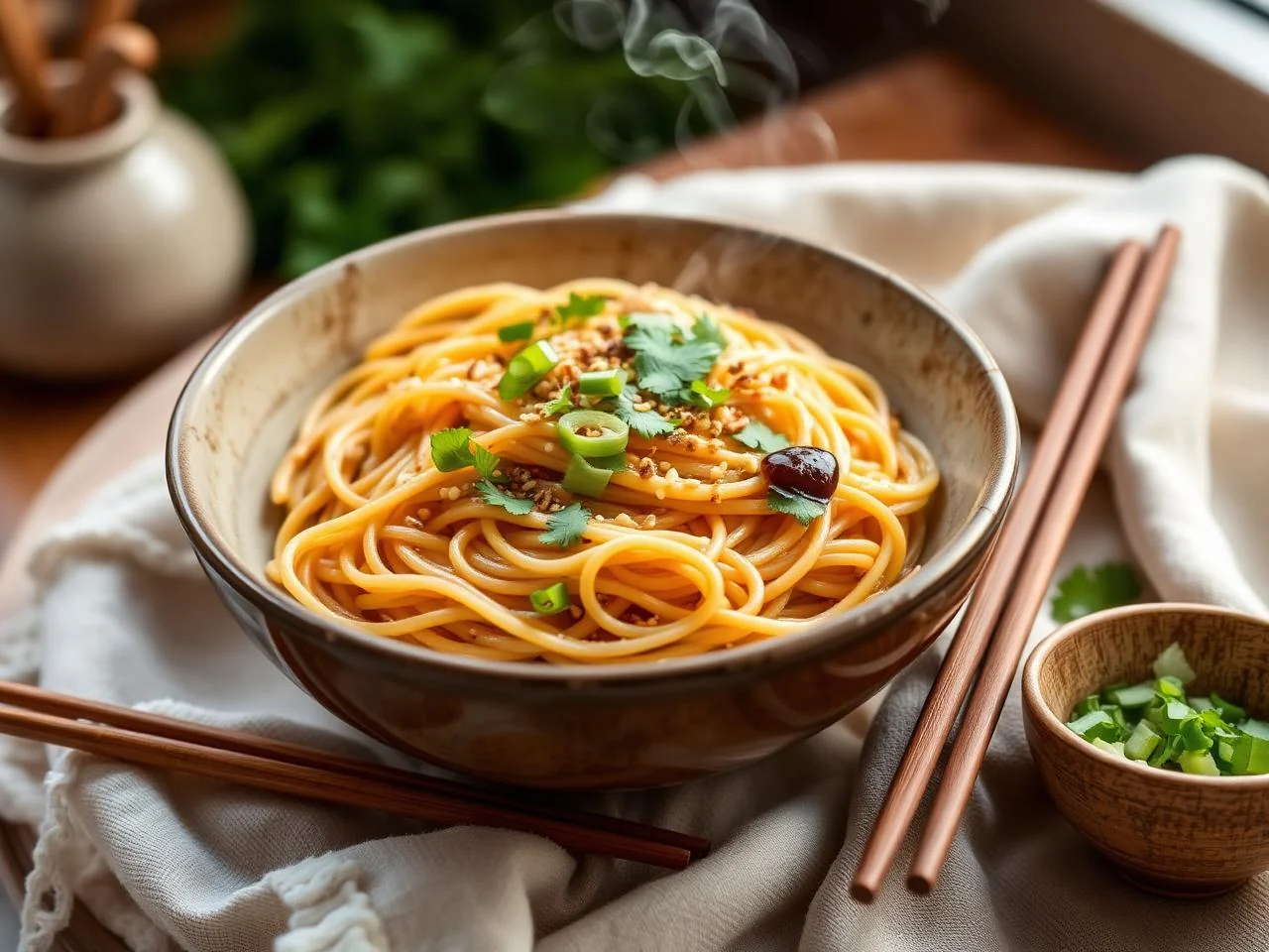 Thai Basil Noodle Stir Fry