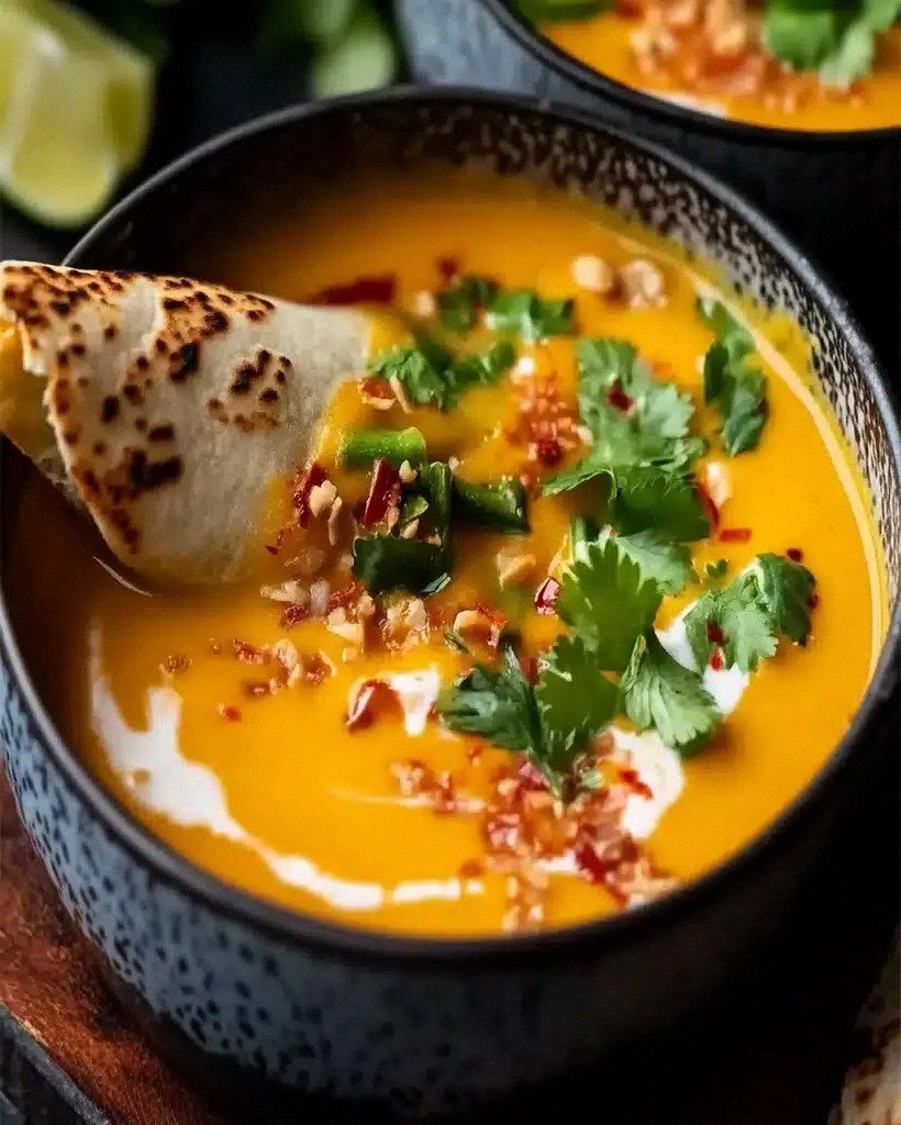 Thai Coconut Pumpkin Soup Recipe – Creamy & Flavorful