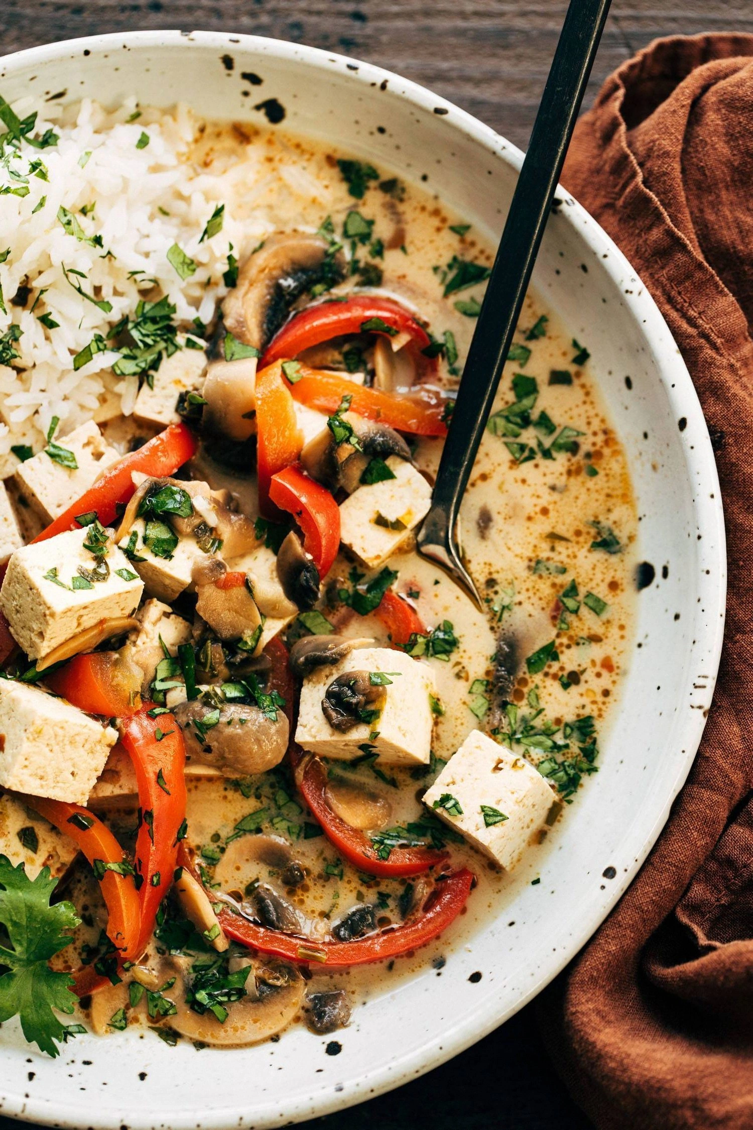 Thai Coconut Soup with Tofu an